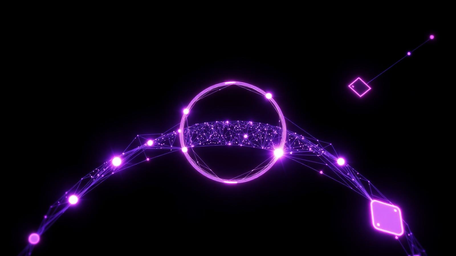 Abstract visualisation of an autonomous coding loop: explore, plan, edit, test, review